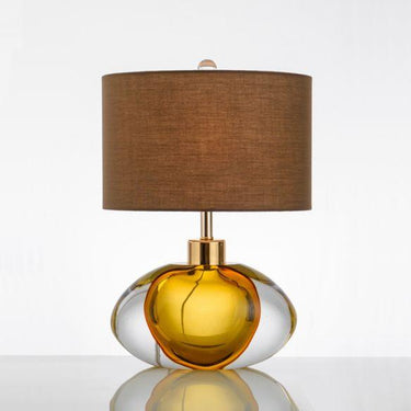 Colorful glazed attitude desk lamp